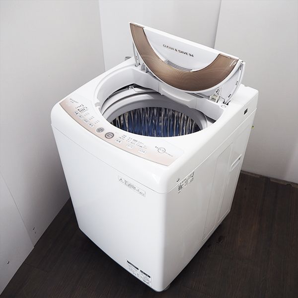 楽天市場】シャープ シャープ ES-T711-W ホワイト 全自動洗濯機 上開き