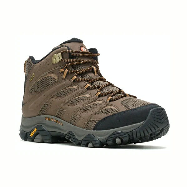 メレル（MERRELL）（メンズ）ハイキングシューズ 登山靴 山登り モアブ 3 シンセティック ミッド ゴアテックス ワイド ワイズ 500253W 防水透湿