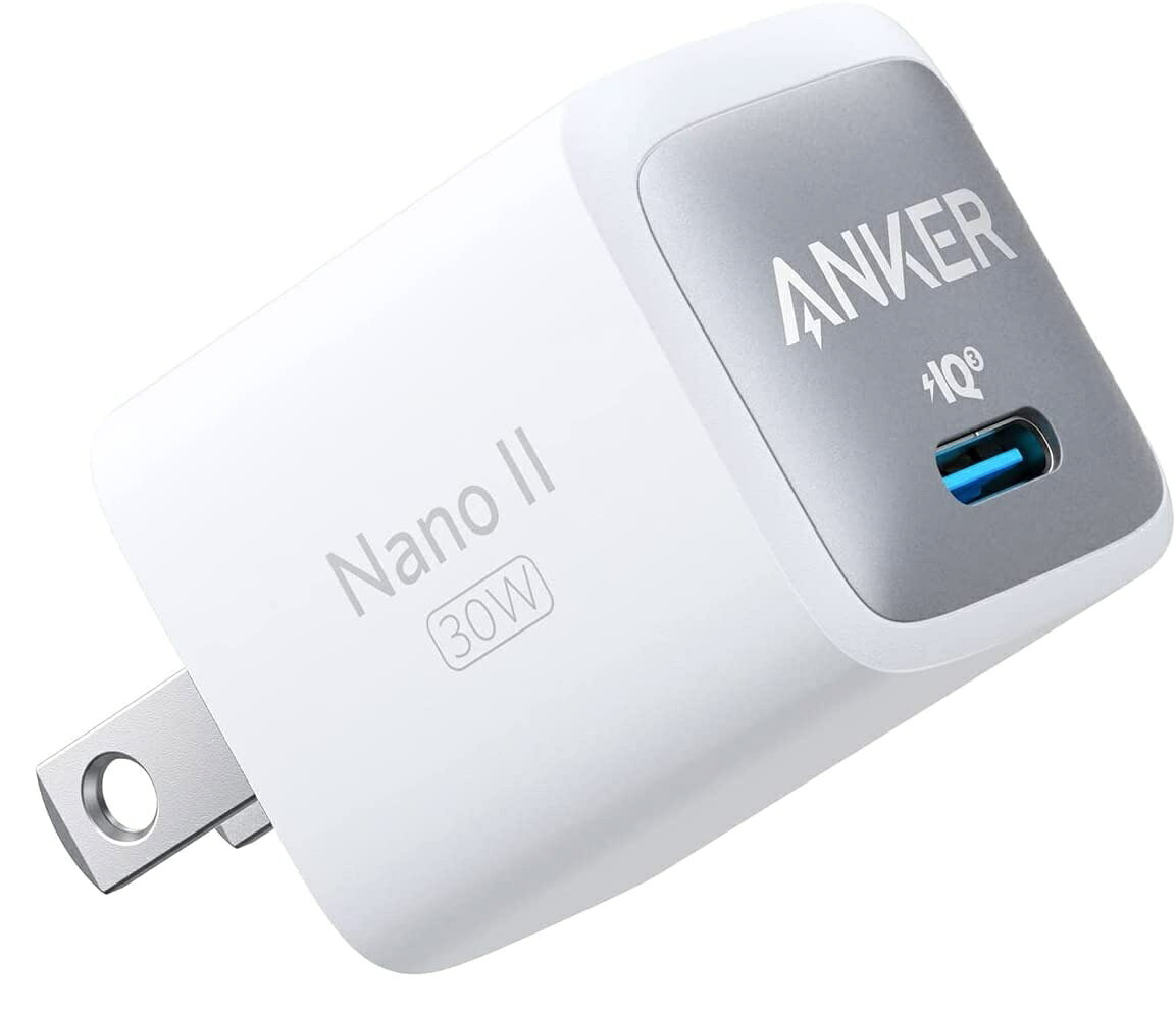 [在庫処分] アンカー Anker 711 Charger (Nano II 30W) ホワイト 充電器 USB-C PD 急速充電 収納便利 持ち運び 在庫限り A2146N21||