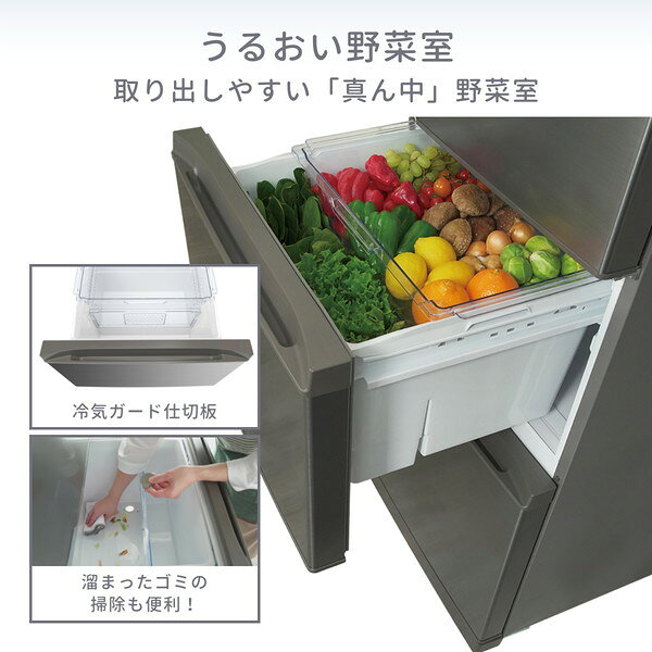 楽天市場】ハイセンスジャパン ハイセンス 3ドア冷蔵庫 右開き 360L
