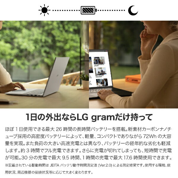 LG gram ノートPC 14Z90Q-KR54J1