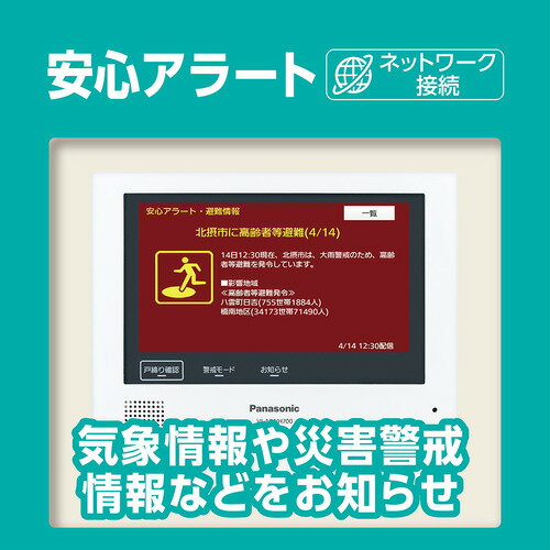Panasonic ワイヤレスモニター付テレビドアホン VL-SWZ700KF