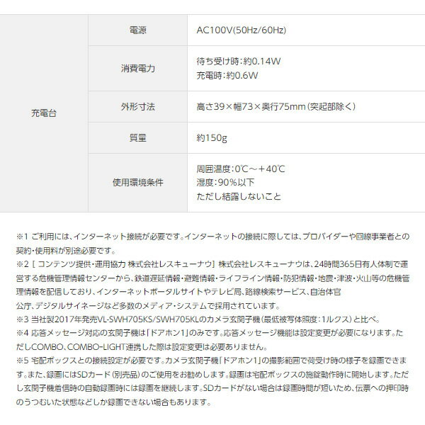 Panasonic テレビドアホン VL-SWE710KS