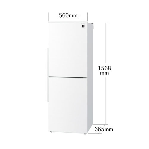 SHARP プラズマクラスター冷蔵庫 SJ-PD28J-W