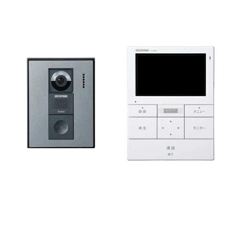 アイリスオーヤマ テレビドアホン TD-SM3010-WSH