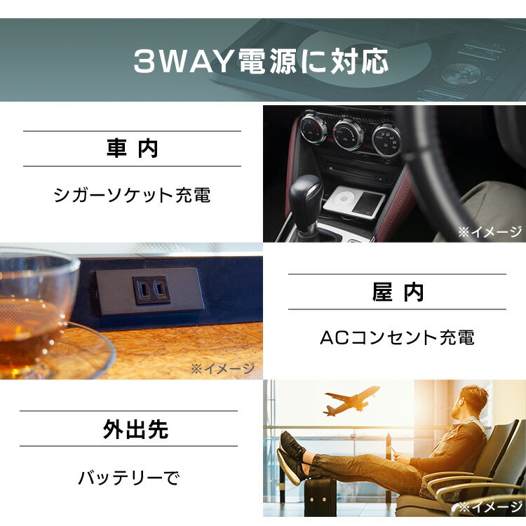 ワイルドカード 10.1インチ 液晶ポータブルDVDプレーヤー FV-P1013B