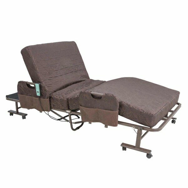 楽天市場】山善 YAMAZEN 電動折りたたみベッド ハイ取手 ELB-7A-GY-S