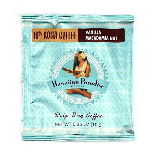 シーエフシージャパン Hawaiian Paradise Coffee ハワイアン・パラダイス・コーヒー ドリップバッグコーヒー 10%コナバニラマカダミア 10g