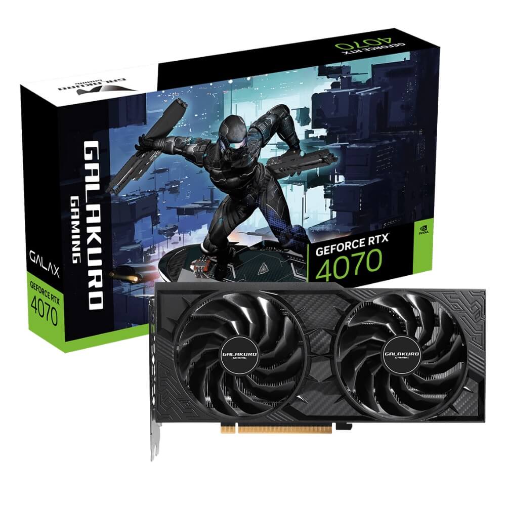 GALAKURO GAMING グラフィックボード GG-RTX4070-E12GB/DF