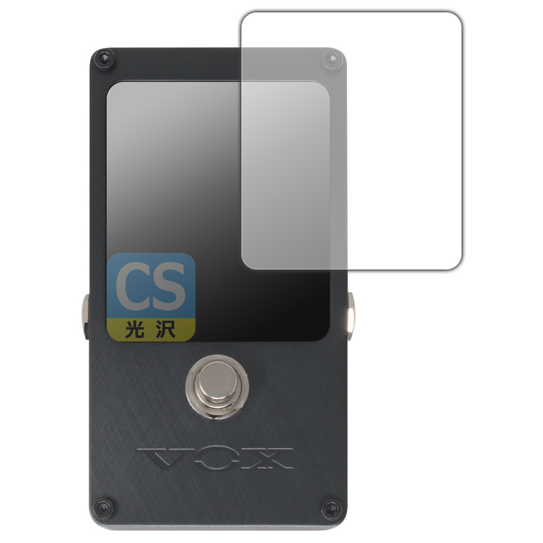 PDA工房 VOX amps VXT-1 STROBE PEDAL TUNER 対応 Crystal Shield 保護 フィルム 3枚入 光沢 日本製 120PDA60365023