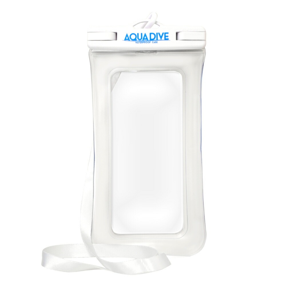シズカウィル スマホ 防水ケース エアなし アクアダイブ マットクリア 1個 マットクリア ACDIVE01CL
