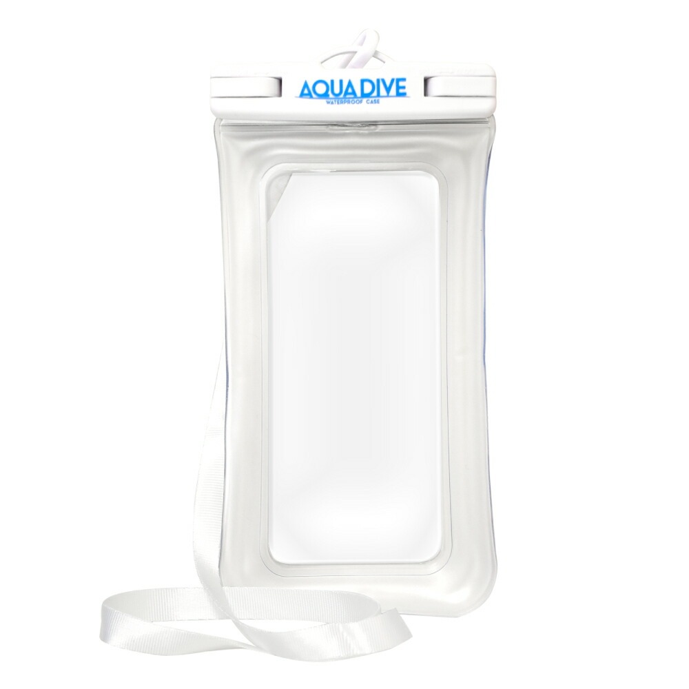 シズカウィル スマホ 防水ケース エアあり アクアダイブ マットクリア 1個 浮輪 マットクリア ACDIVE02CL