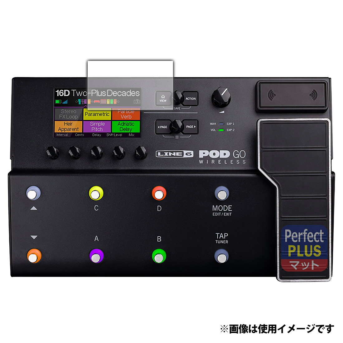 PDA工房 Line 6 POD Go / POD Go Wireless 対応 PerfectShield 保護フィルム ディスプレイ用 3枚入 反射低減 防指紋 120PDA60363632