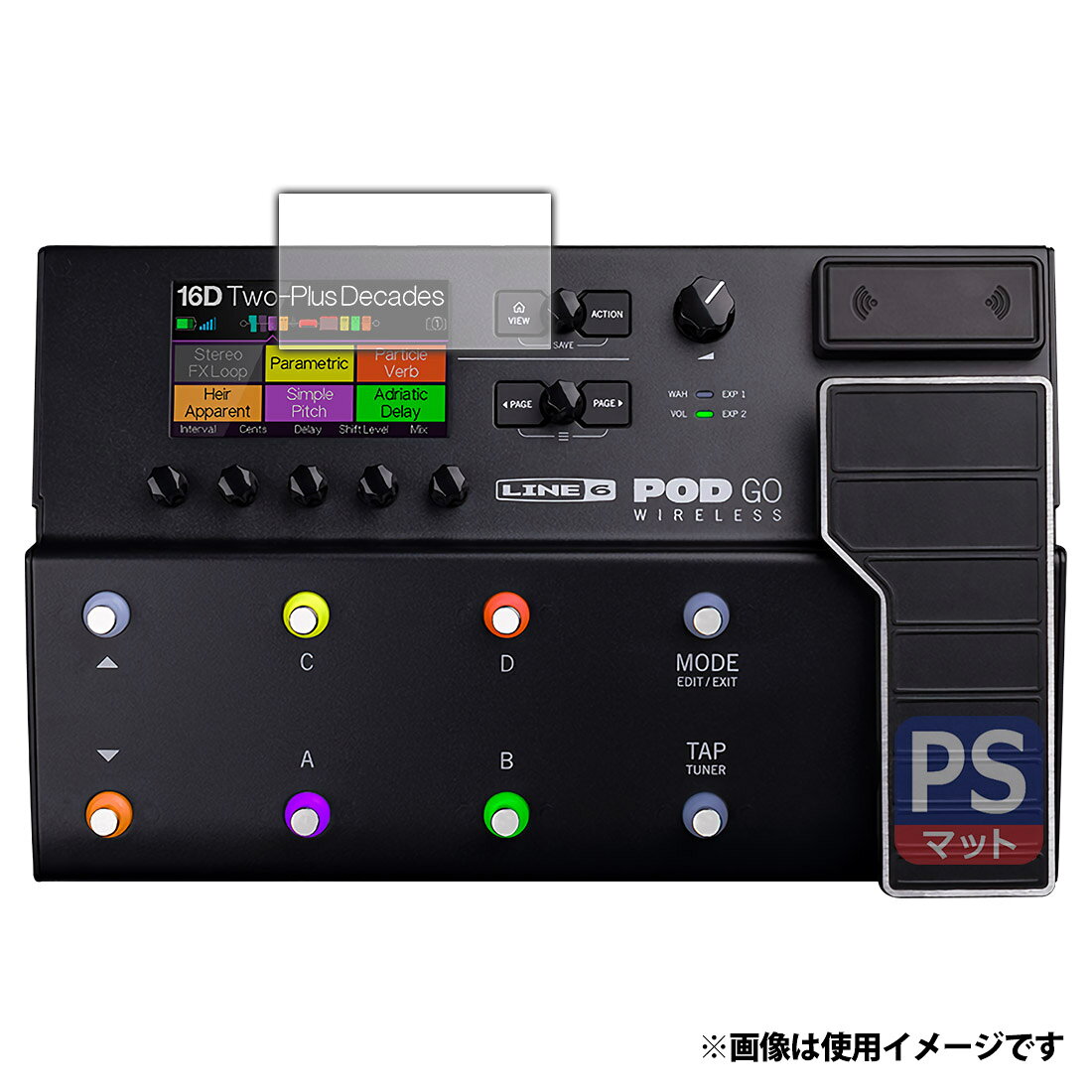 PDA工房 Line 6 POD Go / POD Go Wireless 対応 PerfectShield 保護フィルム ディスプレイ用 3枚入 反射低減 防指紋 120PDA60363632