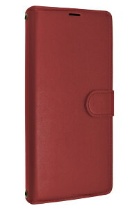 シズカウィル iPhone16 Pro 手帳型 ケース カバー グレイスケース 1個 シンプル赤 APIP16PREQU