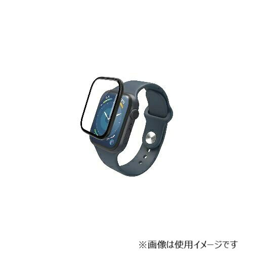エレコム ELECOM AW-23BFLGS2R ブラック アップルウォッチ ガラス フィルム Apple Watch 