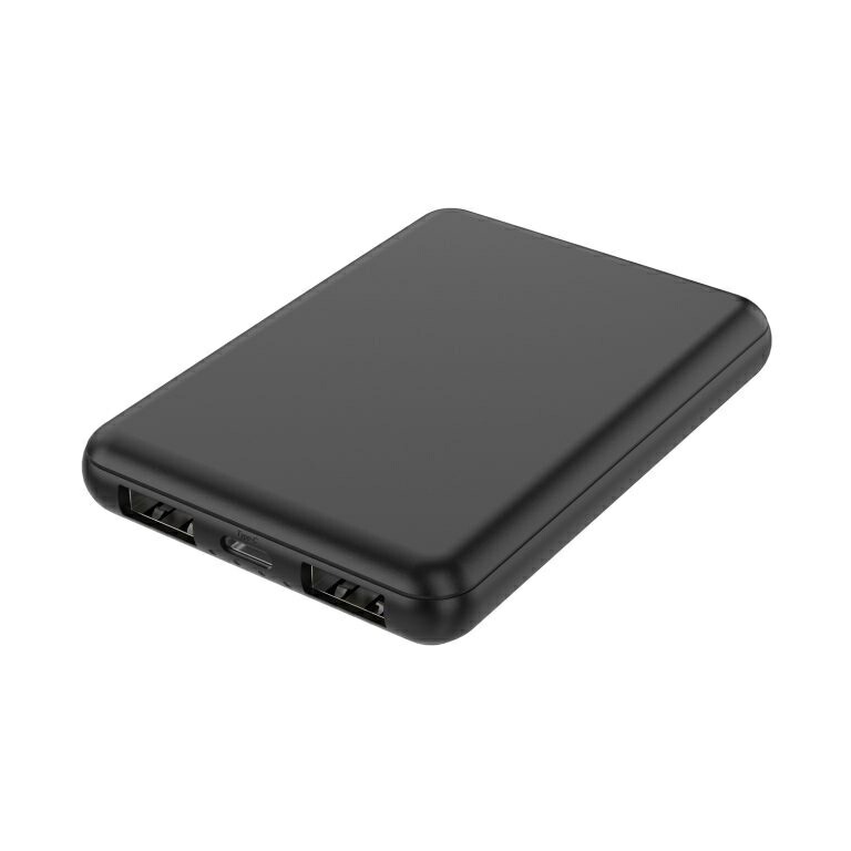 モバイルバッテリー HIDISC 世界最小クラス 5000mAh ブラック 1台 送料無料 HD4-MBTC5000BKP 飛行機内持込 3台同時充電 高性能ICチップ搭載 スマホ☆3【4900】