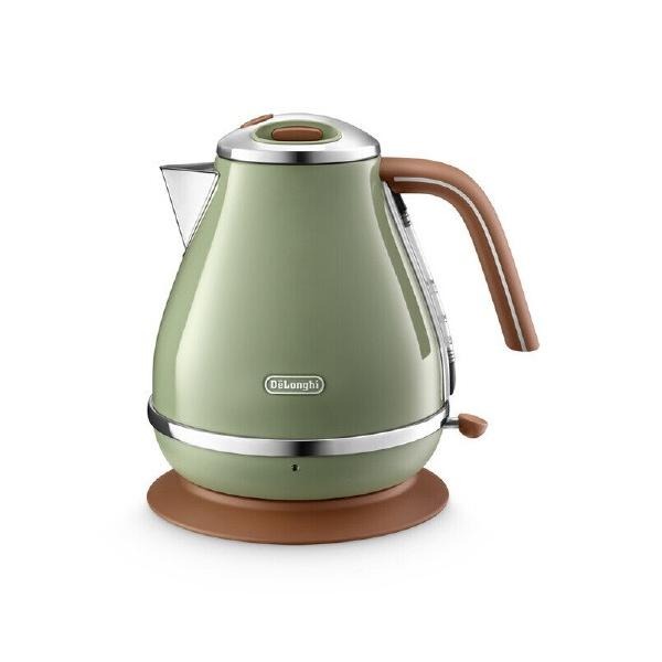 電気ケトル デロンギ アイコナ・ヴィンテージ オリーブグリーン KBOV1240J-GR 電気ケトル  delonghi 公式 電気ケトル おしゃれ ケトル 湯沸かしケトル
