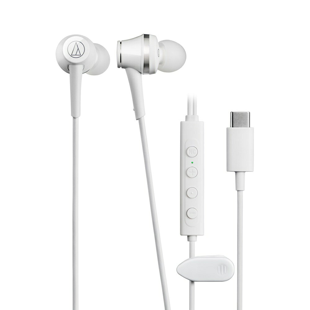 オーディオテクニカ audio-technica ATH-CKD7NC-WH ホワイト 有線式ノイズキャンセリングイヤホン USB Type-C用