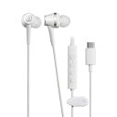 オーディオテクニカ audio-technica ATH-CKD7NC-WH ホワイト 有線式ノイズキャンセリングイヤホン USB Type-C用