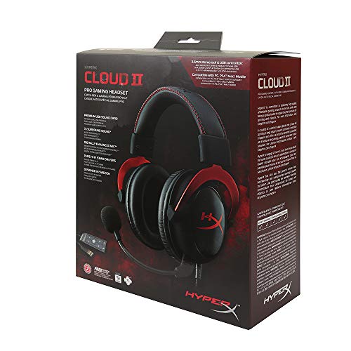楽天市場】HyperX Cloud II ゲーミングヘッドセット レッド KHX-HSCP