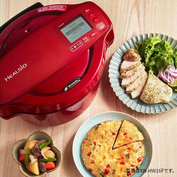 SHARP ヘルシオ ホットクック 電気無水鍋 1.6L レッド系 KN-HW16F-R
