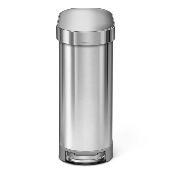 楽天市場】simplehuman スリムステップダストボックス 45L シルバー