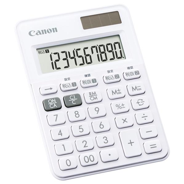 Canon カラフル電卓 LS-100WT-SW