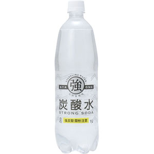 友桝飲料 強炭酸水 プレーン 1000ml