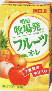 楽天市場】明治 明治乳業 牧場発 フルーツオレ 250ml | 価格比較