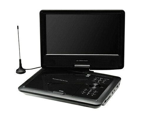 楽天市場】グリーンハウス GREEN HOUSE 9型ワイド液晶搭載 ポータブル