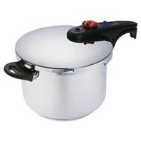 ドウシシャ　クレス圧力鍋 5.5L/2.5Lセット 楽天市場】ドウシシャ クレスデラックス IH対応 2段階片手圧力鍋 5.5L
