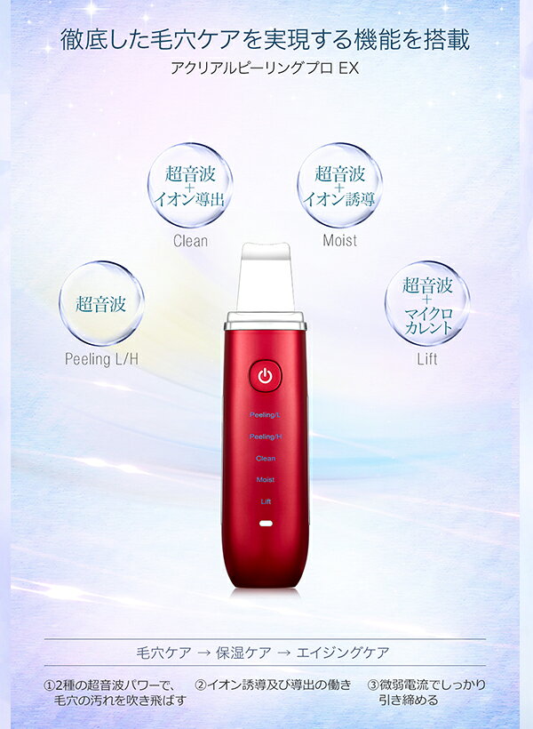 COSBEAUTY 美顔器 アクリアルピーリングプロEX CB-050-W01
