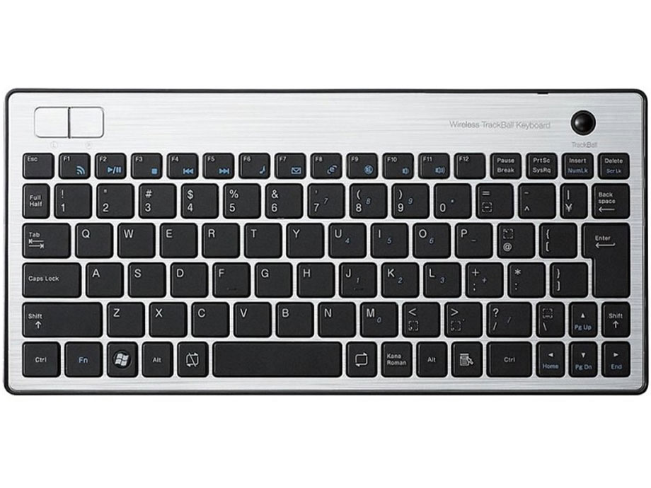 楽天市場】ナカバヤシ ミヨシ トラックボール内蔵 Bluetoothキーボード