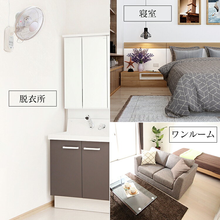 IRIS リモコン式壁掛け扇 WFC-306