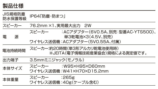 YAMAZEN Qriom お手元テレビスピーカー YWTS-800-W