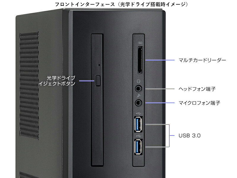 楽天市場】mouse デスクトップPC LUV MACHINES SLIM LM-iHS410S3D-MA