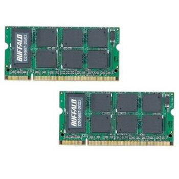 BUFFALO ノートPC用増設メモリ D2/N667-2GX2/E