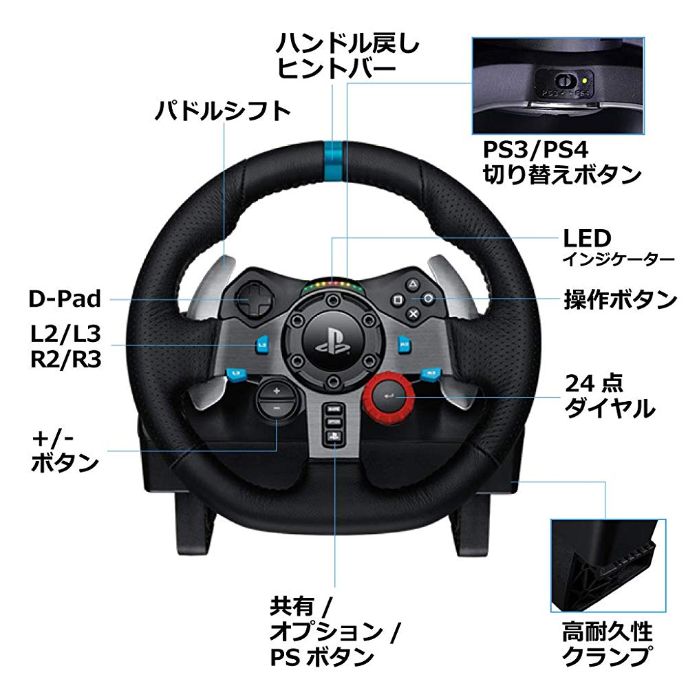 楽天市場】ロジクール Logicool G ステアリングコントローラー LPRC