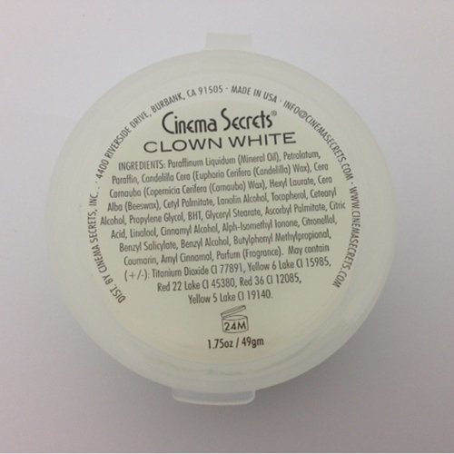 クリームメイクアップ クラウンホワイト cream makeup, clown white, 1.75oz/  cc502 白塗り,