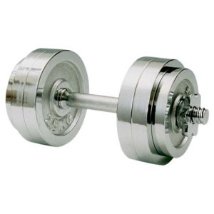 未使用　クロムダンベル　(15kg) 山善 YAMAZEN 山善 ダンベル クロムダンベルセット15kg SD-15 クローム