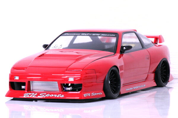 左*ん様 日産180SX 後期ボディ 1/10 表塗り ABCホビー 左*ん様 日産