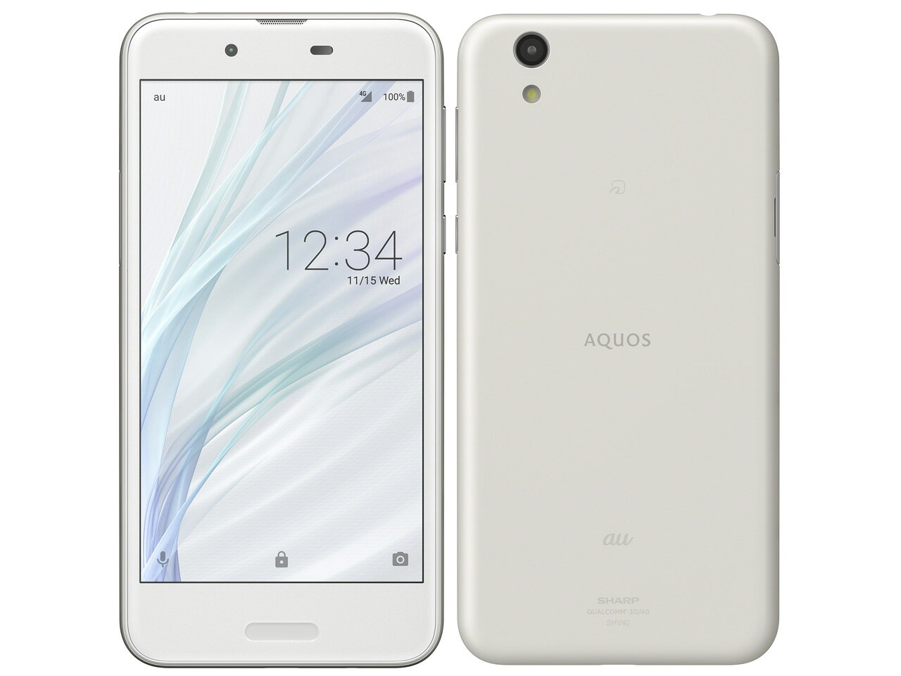 SHARP シャープ AQUOS sense 32GB シルキーホワイト SHV40 auロック解除SIMフリー