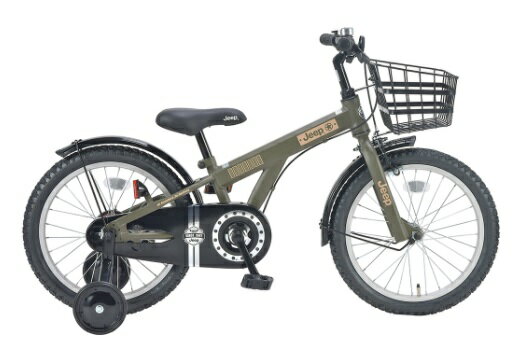 楽天市場】クロモ ジープ Jeep 18型 子供用自転車 JEEP JE-18G OLIVE