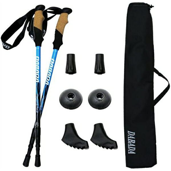 ＼ポイント6倍！9/13まで／(あすつく) DABADA(ダバダ):トレッキングポールSG ブルー a-pole トレッキングポール 登山 ウォーキング DABADA(ダバダ)