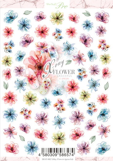 プロップス Sha-Nail Pro 写ネイル ネイルシール X-Ray Flowers/エックスレイフラワー graceful XRAY-002 2192095