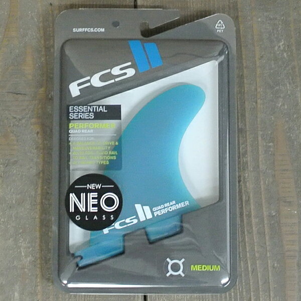 fcs2 new performer neo glass medium quad rear retail fins クア
