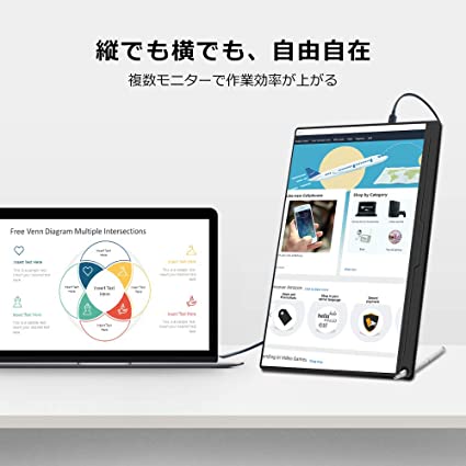 楽天市場】EVICIV モバイルモニター 13.3インチ EVC-1301 | 価格比較