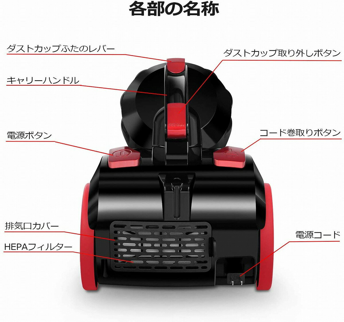 楽天市場】iwoly サイクロン掃除機 B12 | 価格比較 - 商品価格ナビ