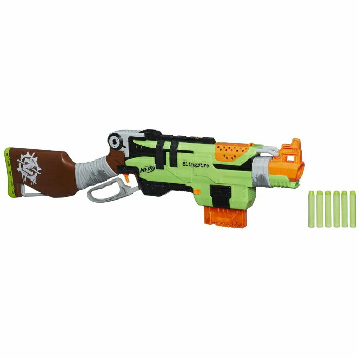 Nerf ナーフ　ゾンビ ストライク スリング ファイア 楽天市場】ソフトダーツ A6563 Nerf Zombie Strike SlingFire Blaster